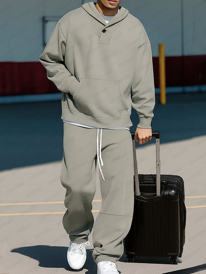 Urban Casual Sweatshirt Pants Set