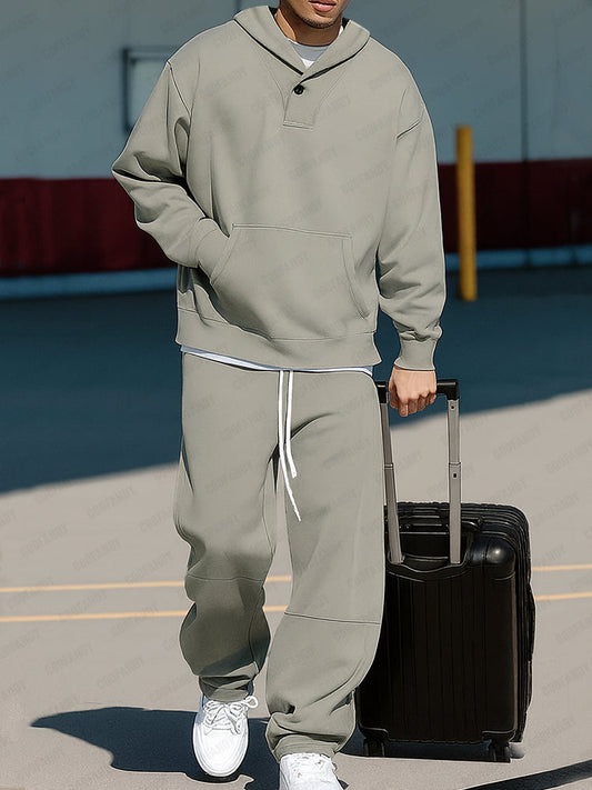 Urban Casual Sweatshirt Pants Set