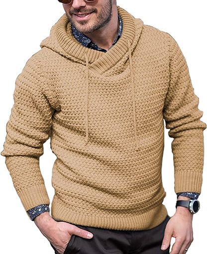 Knitted Thick Warm Hooded Pullover Sweater (Us Only)