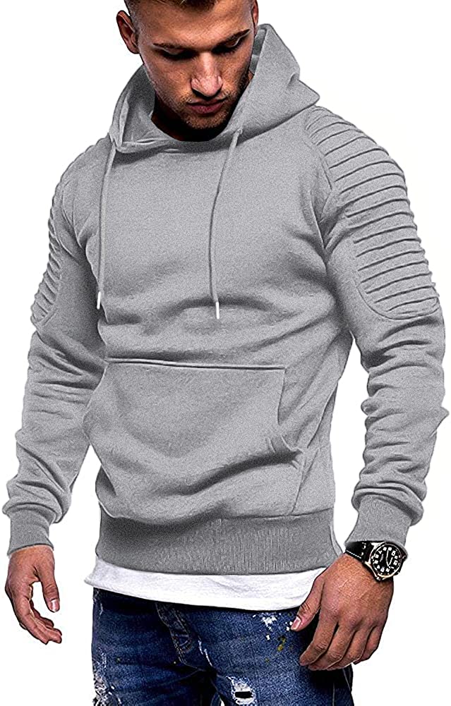 Lightweight Gym Athletic Pullover Hooded Sweater With Pocket (Us Only)