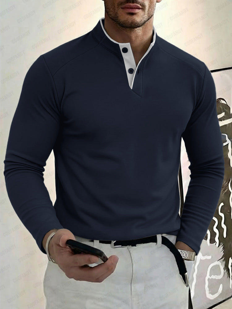 Layering Essential Contrast Placket Shirt