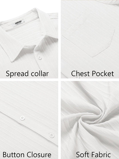 Casual Textured Button Down Shirt (US Only)