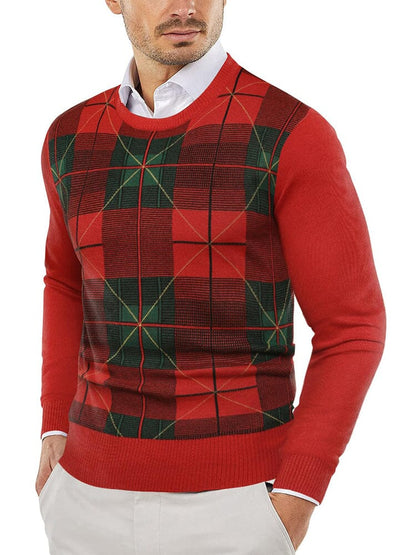 Trendy Crew Neck Pullover Knitted Sweater (US Only)