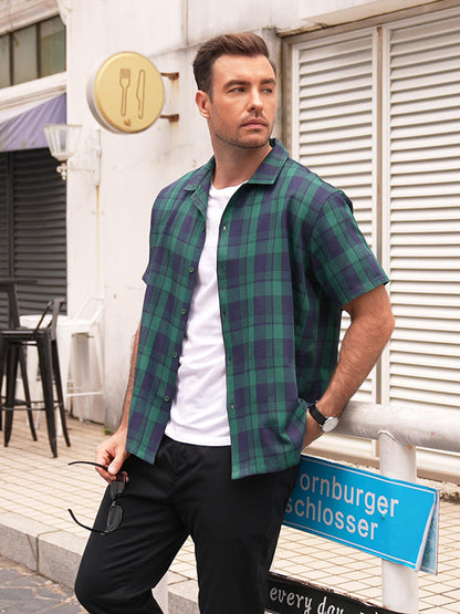 Casual Button Down Plaid Shirt (US Only)