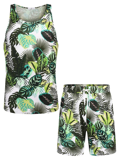 Hawaiian Floral Tank Top Holiday Set (US Only)