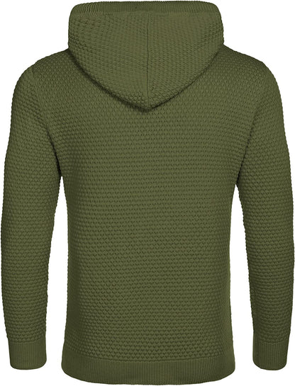 Knitted Thick Warm Hooded Pullover Sweater (Us Only)