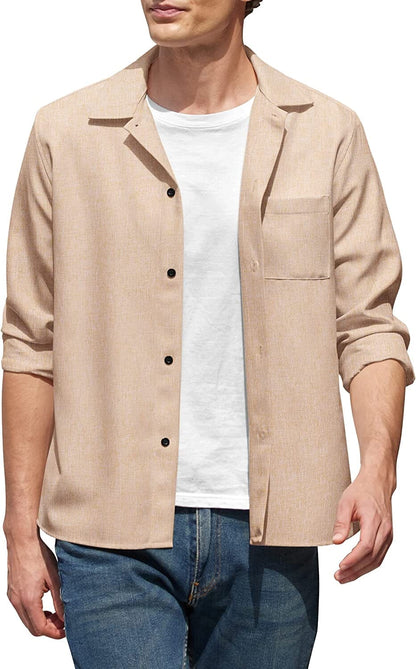 Casual Button Down Long Sleeve Shirt (US Only)