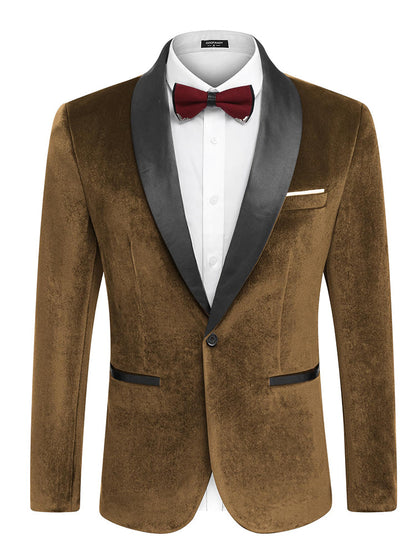 Velvet Tuxedo Blazer Jacket (US Only)