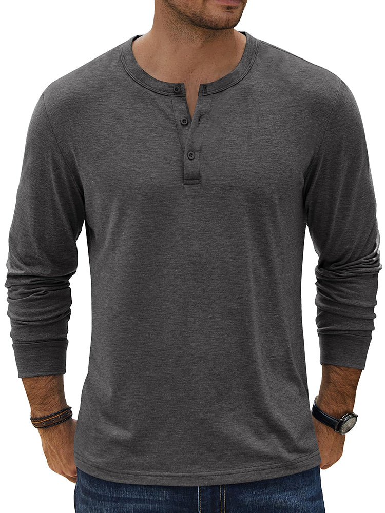 Classic Lightweight Stretch Henley Tee (US Only)