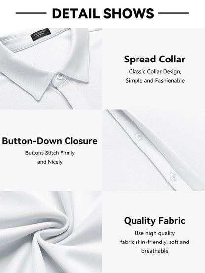 Casual Summer Wrinkle Free Dress Shirt (US Only)