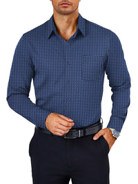 White Patterned Blue