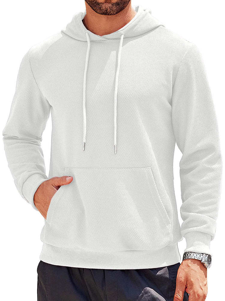 Casual Classic Waffle Knit Hoodie