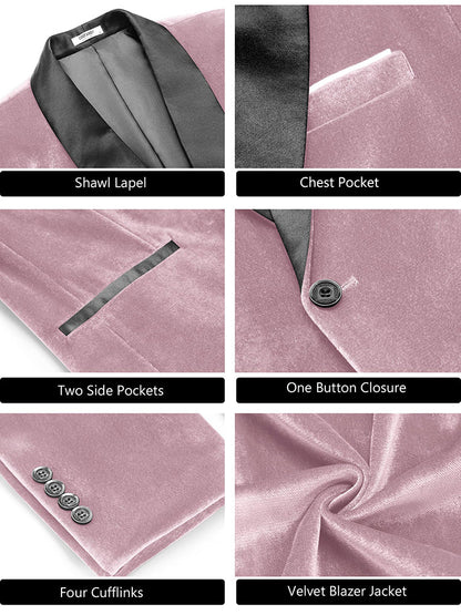 Velvet Tuxedo Blazer Jacket (US Only)