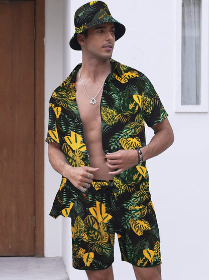 Hawaiian Beach Sets with Bucket Hat (US Only)