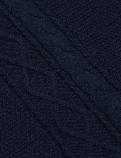 Turtleneck Casual Cable Knitted Pullover Sweaters (US Only)