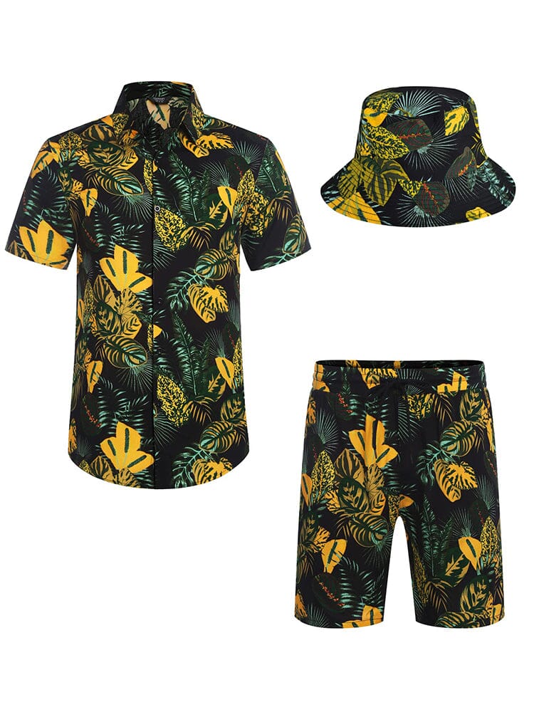 Hawaiian Beach Sets with Bucket Hat (US Only)