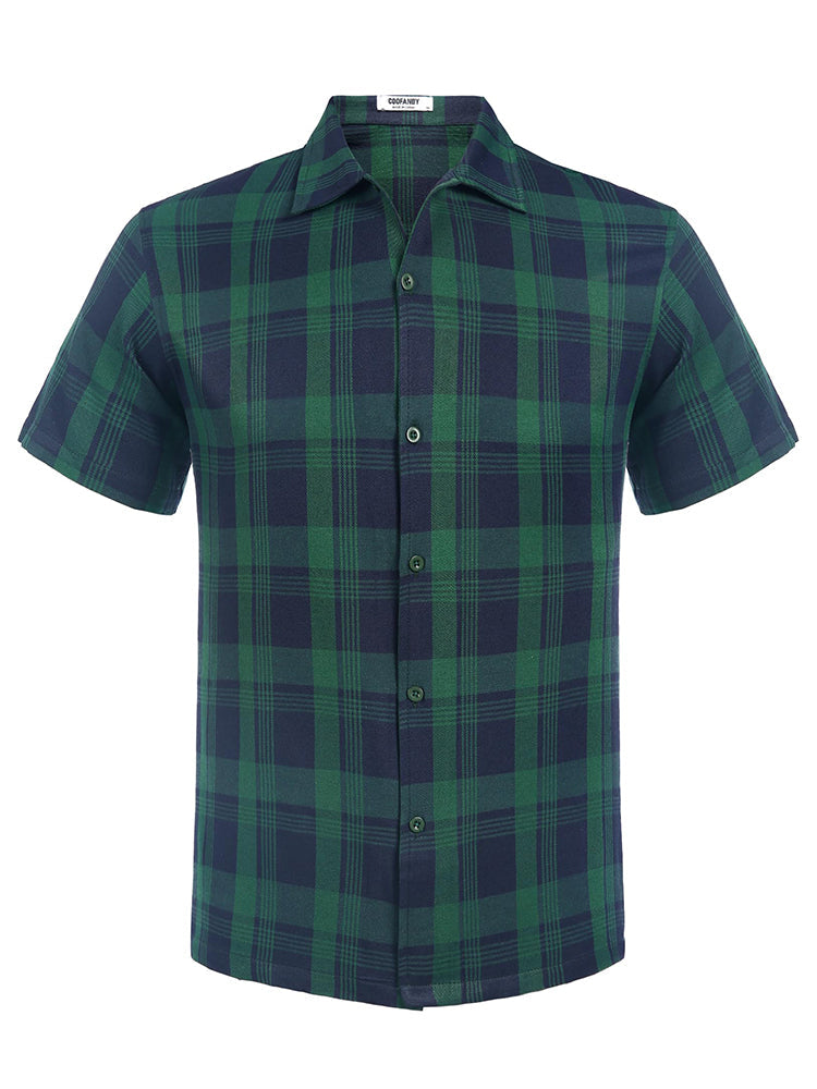 Casual Button Down Plaid Shirt (US Only)