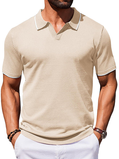 Casual Old Money Knit Polo Shirt (US Only)