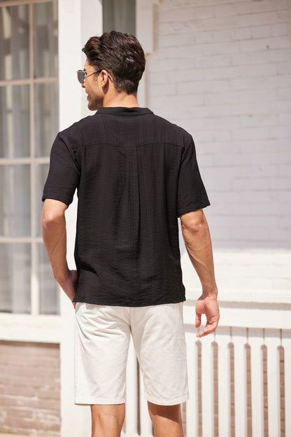 Linen Henley T-Shirt (US Only)