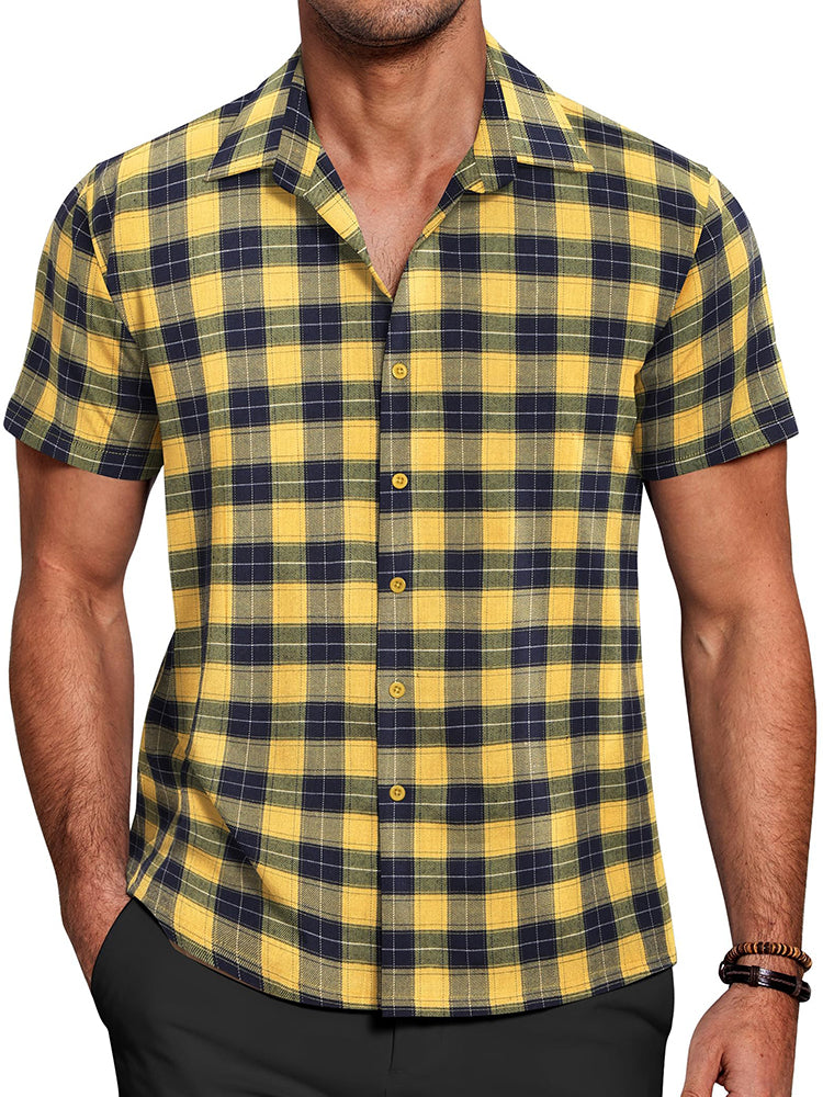 Casual Button Down Plaid Shirt (US Only)