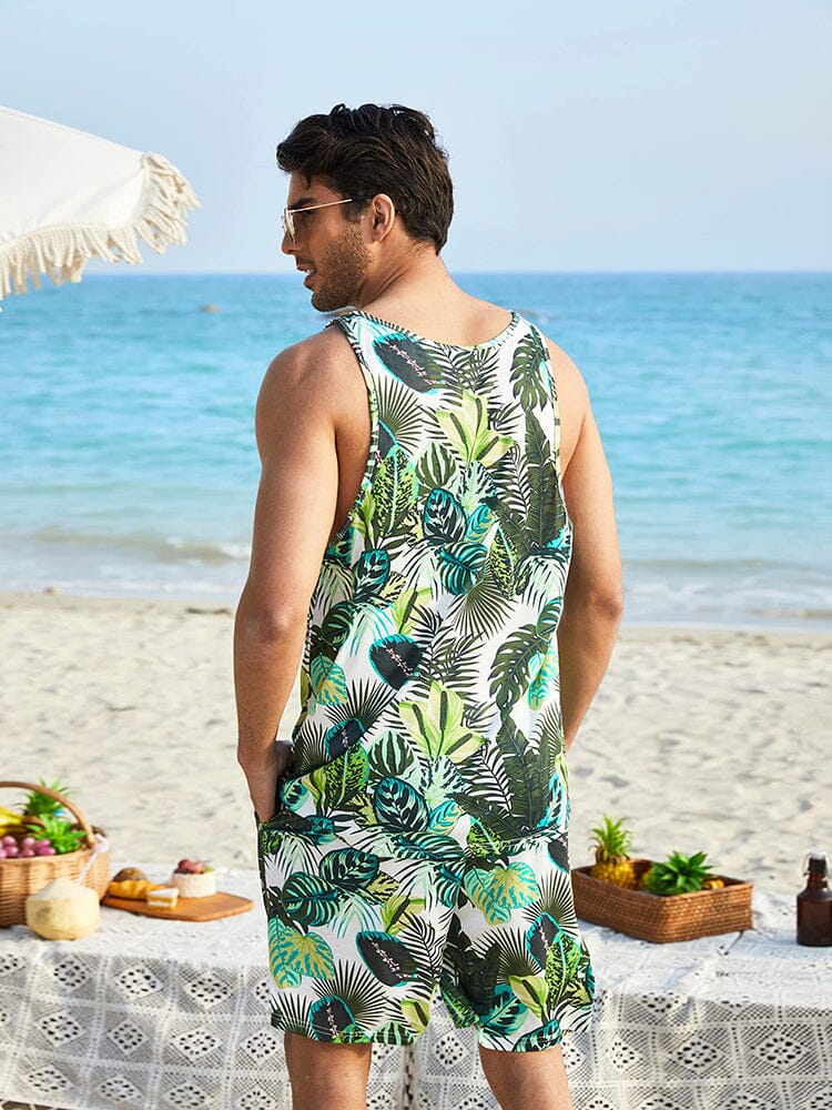 Hawaiian Floral Tank Top Holiday Set (US Only)
