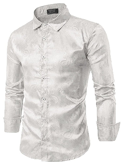 Floral Printed Long Sleeve Dress Shirt (US Only)