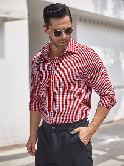 Casual Elegant Chequered Shirt