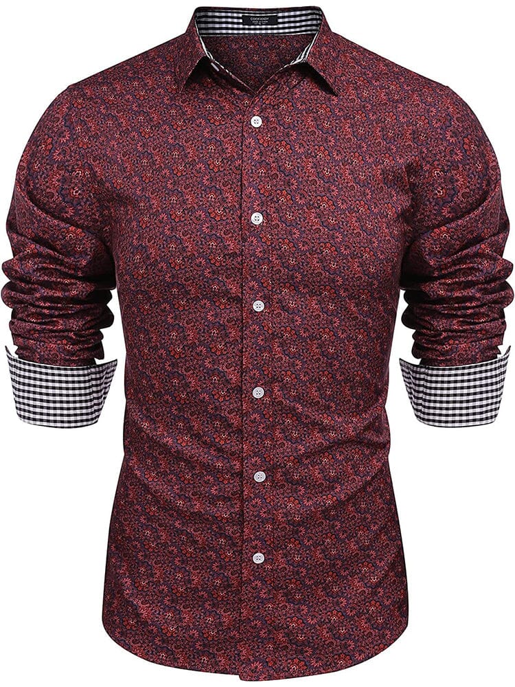 Floral Button Down Flower Printed Shirt (US Only)