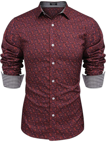 Floral Button Down Flower Printed Shirt (US Only)