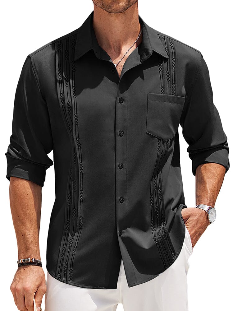 Casual Summer Beach Guayabera Shirt (US Only)