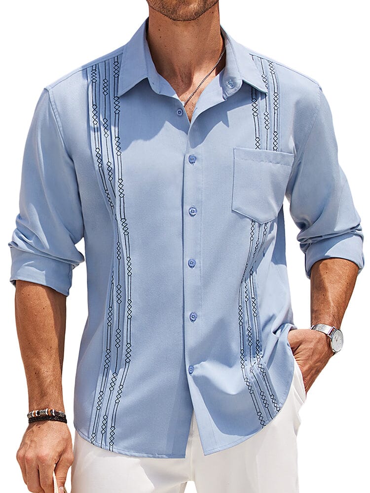Casual Summer Beach Guayabera Shirt (US Only)