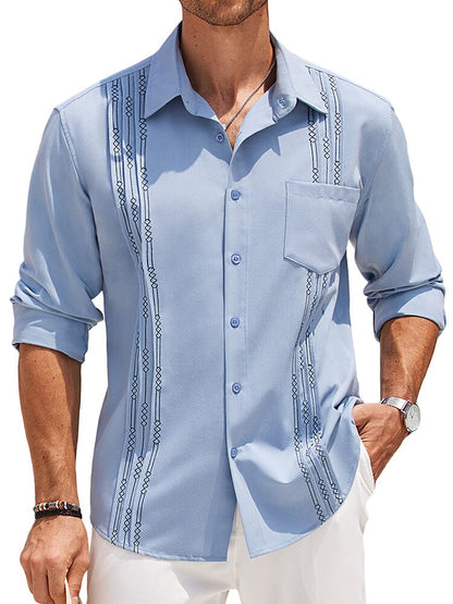 Casual Summer Beach Guayabera Shirt (US Only)