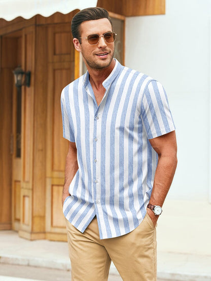 Classic Printed Linen Blend Shirt (US Only)