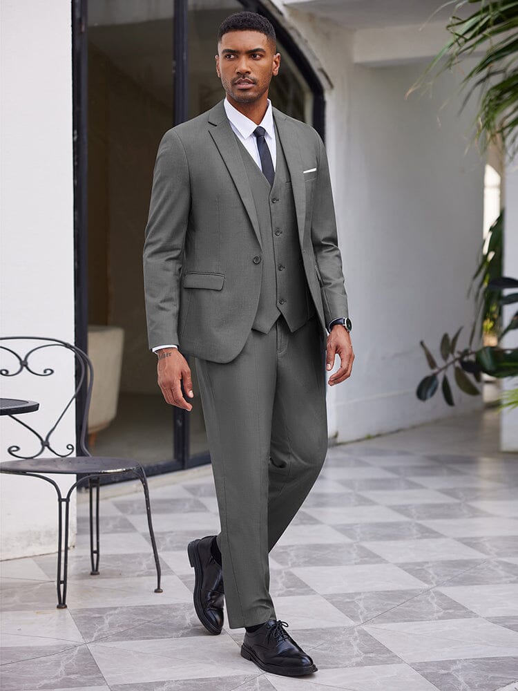 Classic 3-Piece Suit Set with Tie (US Only)
