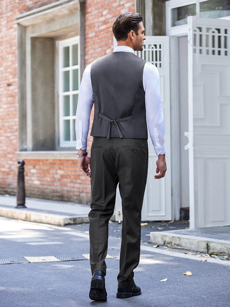 Wedding Formal Prom 3 Piece Slim Fit Tuxedo Suit Set (US Only)