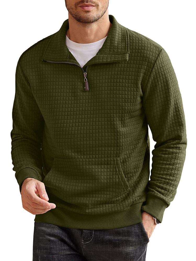 Casual Waffle Pullover Sweatshirt (US Only)