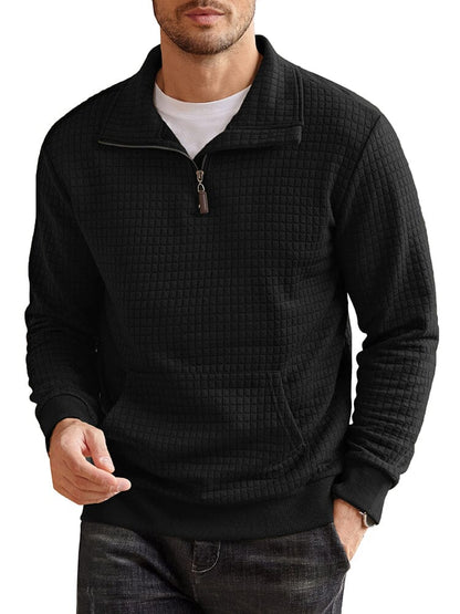 Casual Waffle Pullover Sweatshirt (US Only)