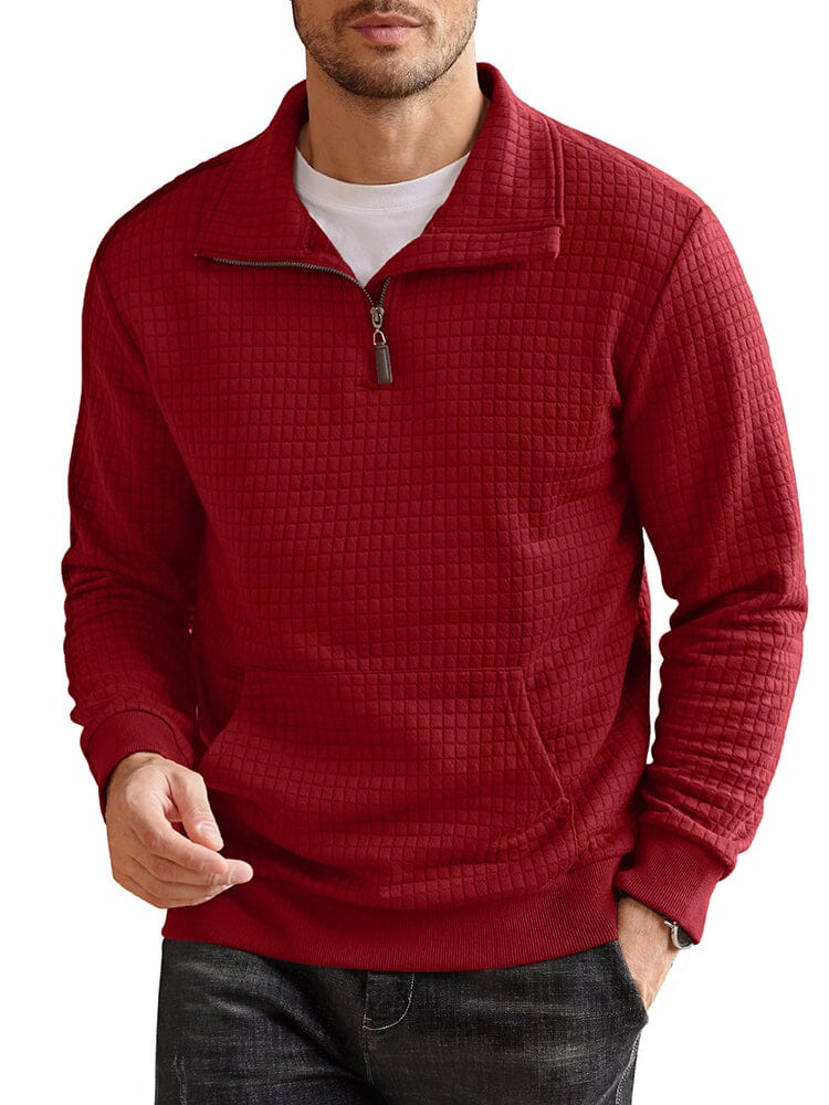 Casual Waffle Pullover Sweatshirt (US Only)