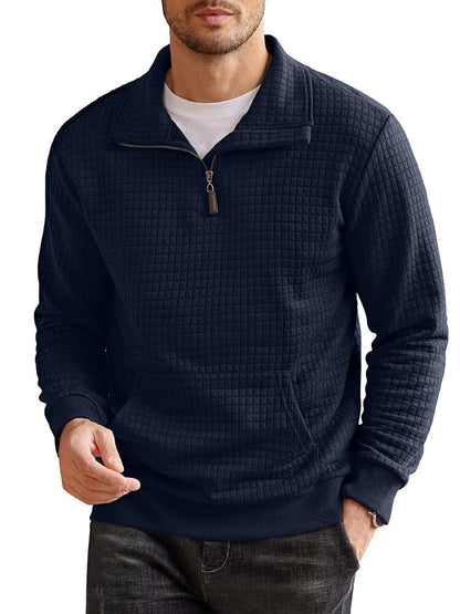 Casual Waffle Pullover Sweatshirt (US Only)