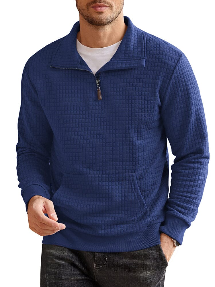 Casual Waffle Pullover Sweatshirt (US Only)