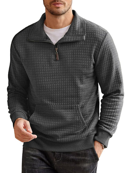 Casual Waffle Pullover Sweatshirt (US Only)