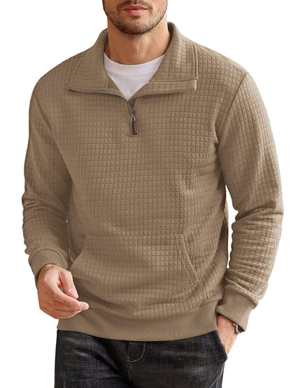 Casual Waffle Pullover Sweatshirt (US Only)