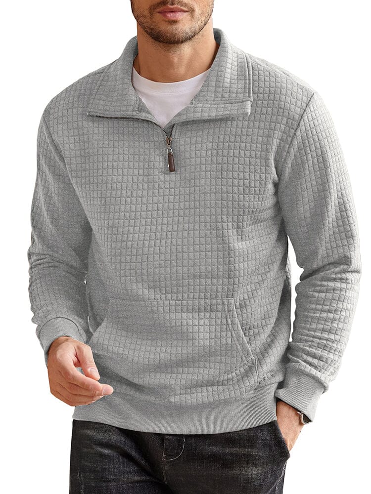 Casual Waffle Pullover Sweatshirt (US Only)