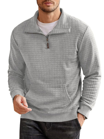 Casual Waffle Pullover Sweatshirt (US Only)