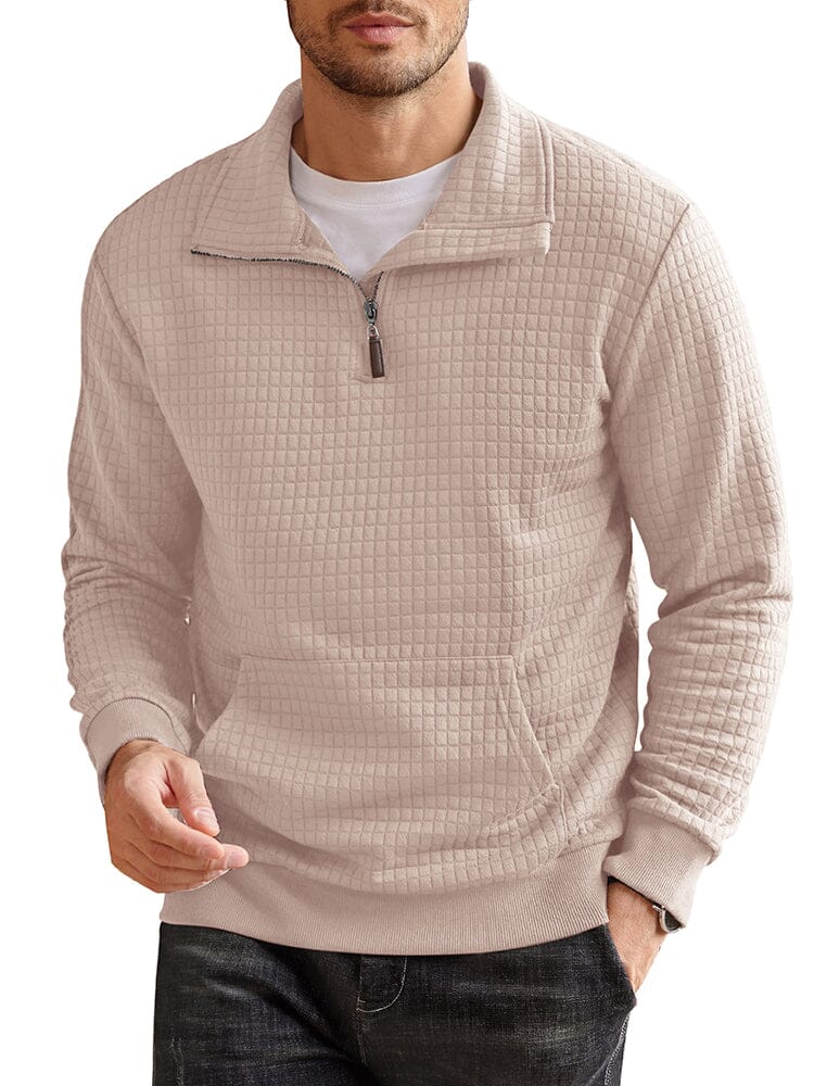Casual Waffle Pullover Sweatshirt (US Only)