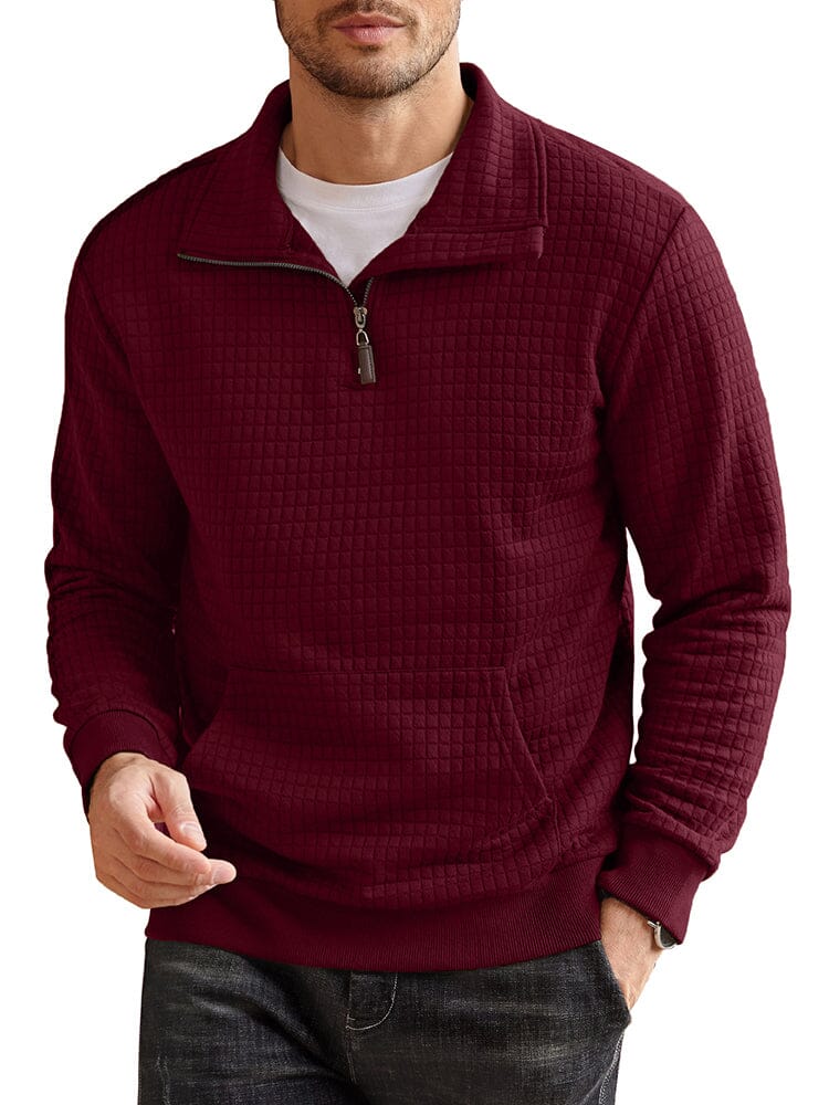 Casual Waffle Pullover Sweatshirt (US Only)