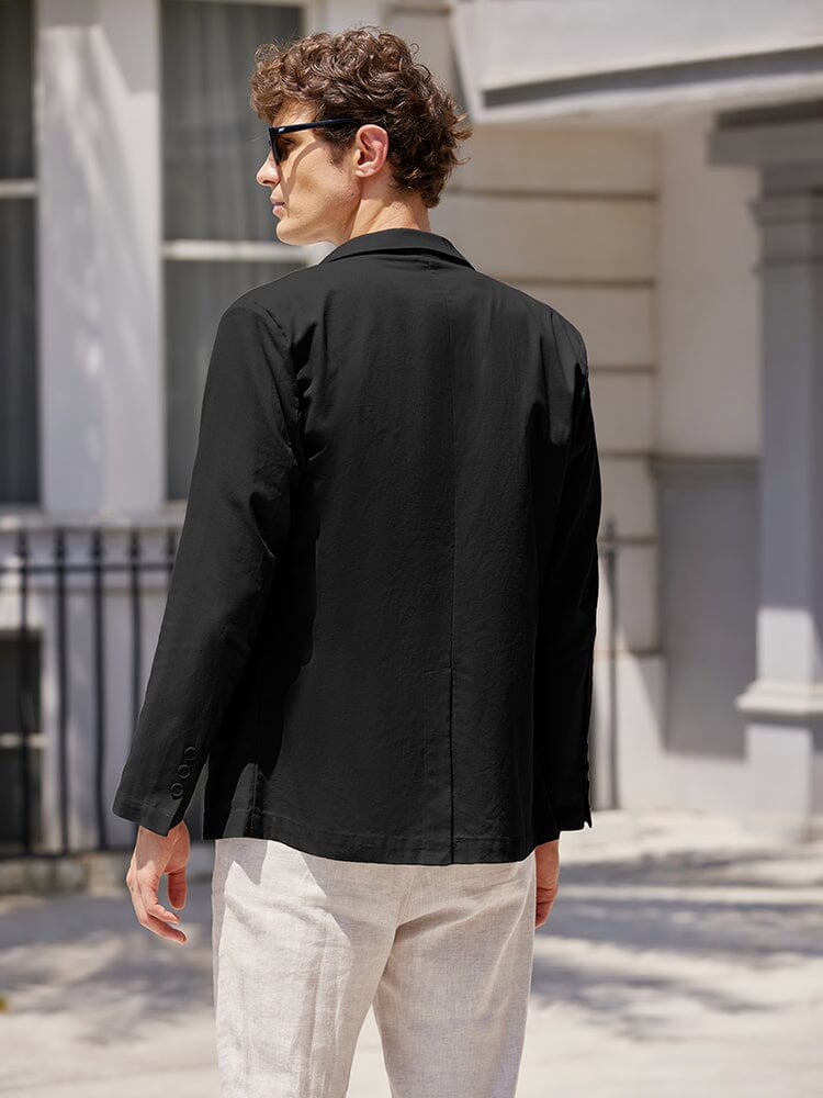 Lightweight Cotton Linen Blazer Jacket (US Only)