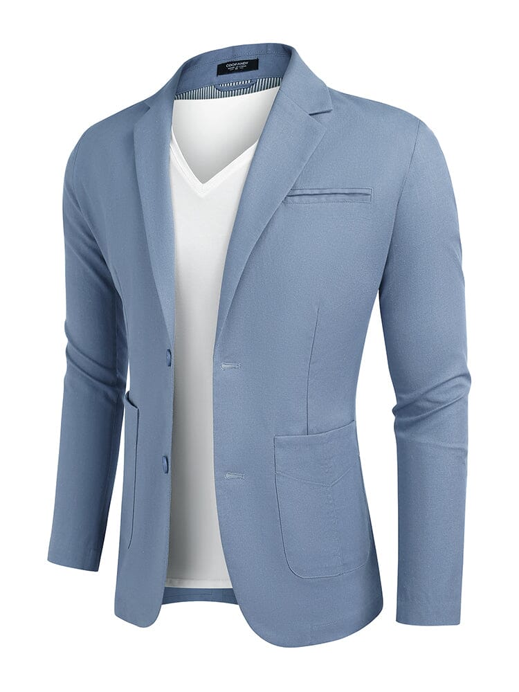 Lightweight Cotton Linen Blazer Jacket (US Only)