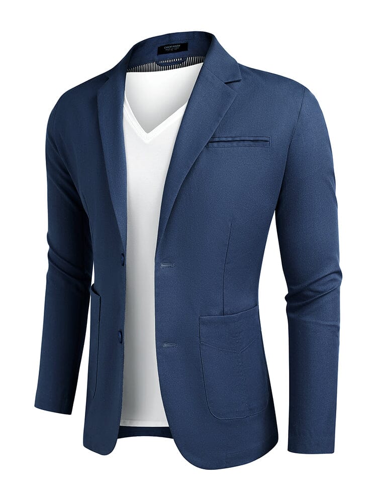 Lightweight Cotton Linen Blazer Jacket (US Only)