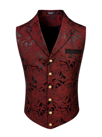 Luxury Floral Tuxedo Vest (US Only)